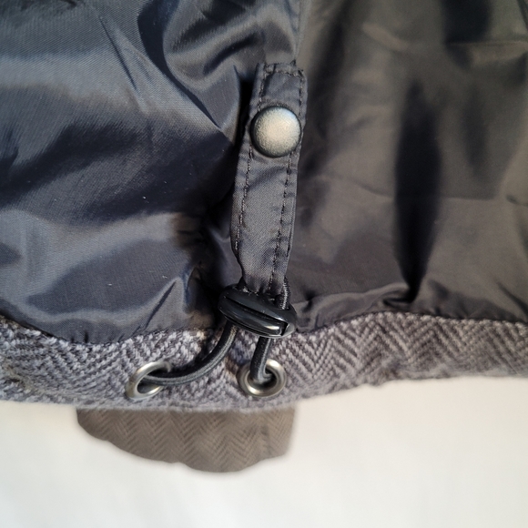 Gap Gray Herringbone Puffer Jacket - Picture 7 of 12